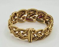 Bracciale in oro giallo 18 carati firmato Boucheron